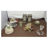 Snow Globes, Book Weights, and a Candle Holder