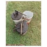 Grease Buckets With Empty Bucket