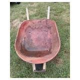 Wheelbarrow With Flat Tire