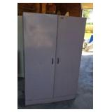 63" X 40 1/2" Metal Two Door Wardrobe