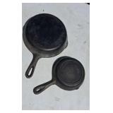 Two USA Made Iron Skillets #3 