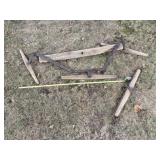 Wooden Double Tree Harness With Single Yoke