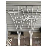 Two Plastic Trellises One Broken Piece On One