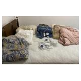 Comforter, Electric Blanket and All On Bed