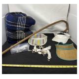 Cane, Hats, Throw and Liner Clips