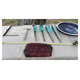 Stakes, Shelf Brackets, Garden Stone and Pottery