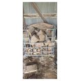 Chemical Tote Full of Hedge Firewood