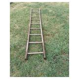 9 Foot Wood Ladder Missing One Rung
