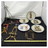 Hummel 1970ï¿½s Collector Plates With Stands