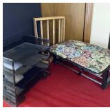 Desk Organizer, Wood Crate and Arm Cushion With