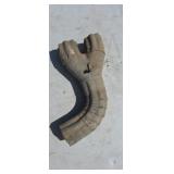 Antique Vtg. Galvanized Rain Gutter Downspout Y
