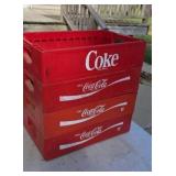 Four Plastic Coca-Cola Trays