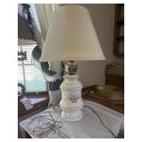 Table Lamp with Flowers
