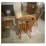 Colonial Style Drop Leaf Table With Two
