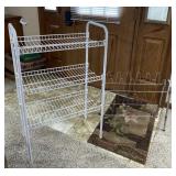 Shoe Rack and 39 Inch Tall Rack