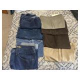 Various Sizes of Mens Dress Pants and Jeans