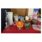 Juicer, Timer, Vases and All on Table
