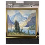 Framed 22 x 24 Painting by L W Gonsie