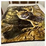 Al Agnew Owl 48 x 60 Blanket