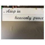 Wood Sleep In Heavenly Peace Sign