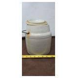Western Stoneware Lidded Crock