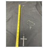 Cross Necklace and Bracelet