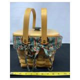 Longaberger 1995 7 Inch Basket With Cloth and