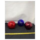 Red and Blue Gazing Balls
