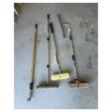 Window Washing Brushes and Squeegee