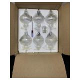 6 New Pearl Light Up Ornaments With Batteries