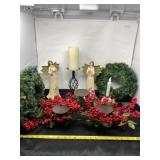 Light Up Wreaths , Angel Figurines and More