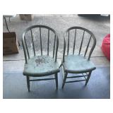 2 Wooden Chairs