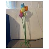 Metal Tulip Yard Decor