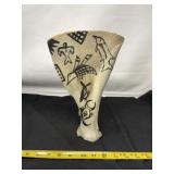 Bone With Indian Drawings