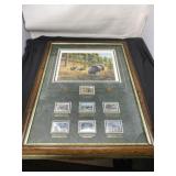 Framed NWTF Print With Stamps and Broken Glass
