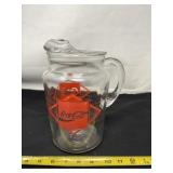 Glass Coca Cola Pitcher