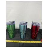 Three New Stainless Steel Tumblers