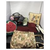 New Hat With Scarf, Heart Pillow, Carry Bag