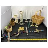 Baskets, Candles, Hanging Fish Decor, all in booth