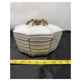 Big Spider Candle In Dish With Lid
