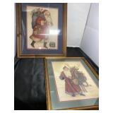 1991 Framed Santa Pictures