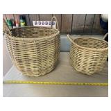 Natural Rattan Storage Baskets One Handke Came