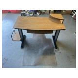 56x24x35 Desk with Mat