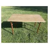 43x23x26 Foldable Wooden Table with Wheels