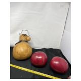 Apple Gourds and Snowman Gourd Decor