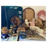 Basket With All Decor On Table