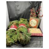 Christmas Pillow, Hanging Tin Bucket & More