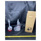 4 New Battery Operated Light Up Santa