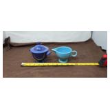 Fiesta Wear Creamer & Sugar Bowl
