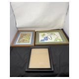 9 x 11 Picture Frame and Framed Bluebird Prints